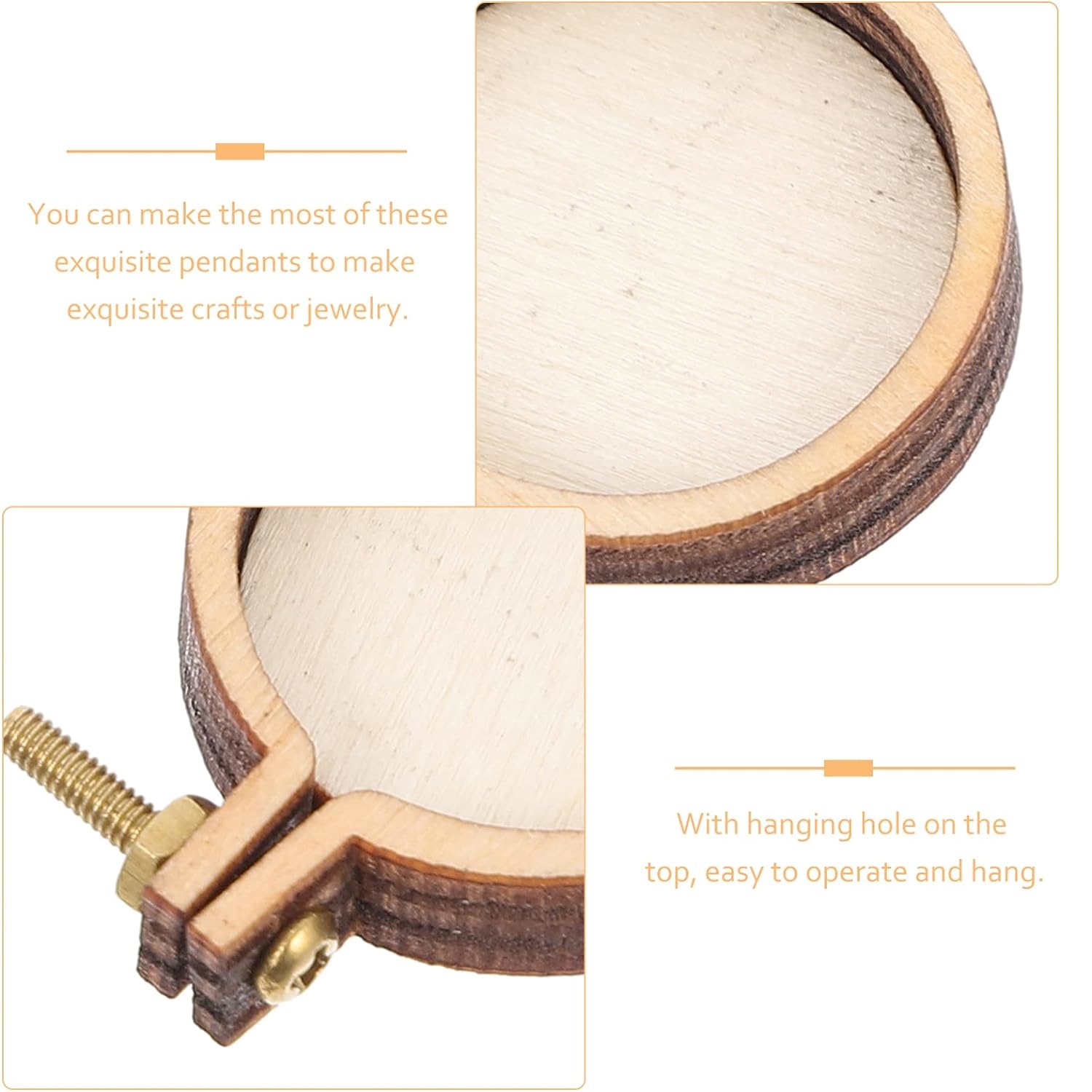 10 adet Mini gergef ahşap halk - Wood Ring Blank incelemesi ve fiyatı
