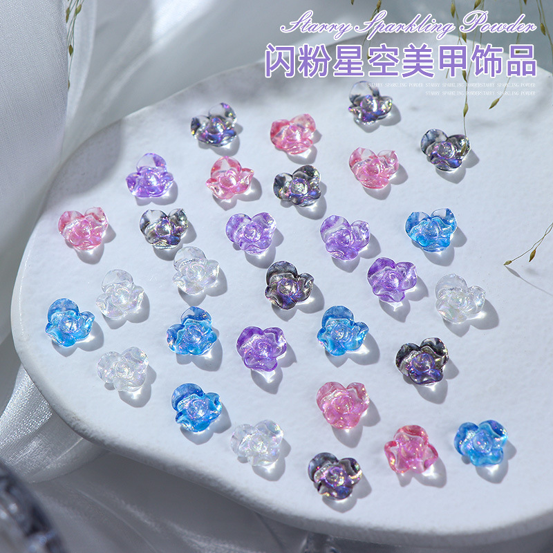 50 adet/paket 10x10mm tırnak s - Resin Glitter Pack incelemesi ve fiyatı