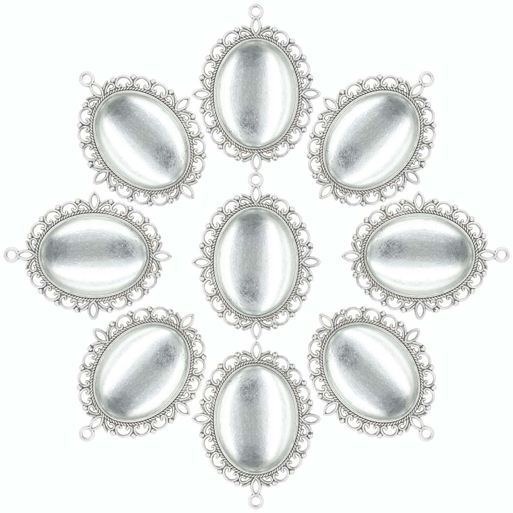 ZHUBI 2 adet Çift taraflı Oval - Bezels Set Pendant incelemesi ve fiyatı