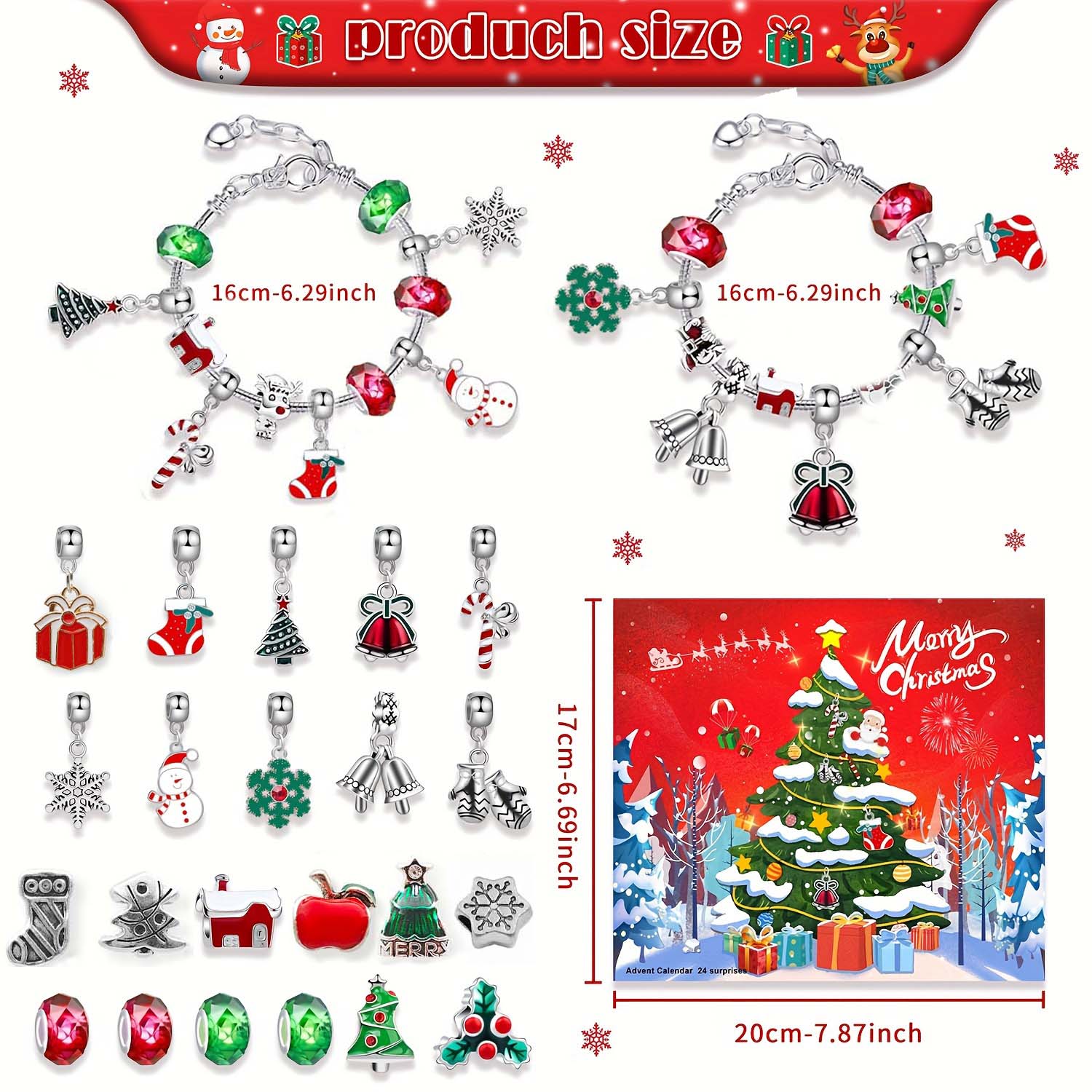 Yaratıcı Noel Temalı 24 Günlük - Resin Crafts Diy incelemesi ve fiyatı