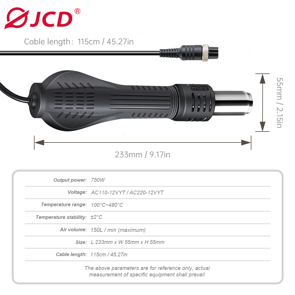 JCD SICAK HAVA TABANCASI Lehim - Heat Gun Small incelemesi ve fiyatı