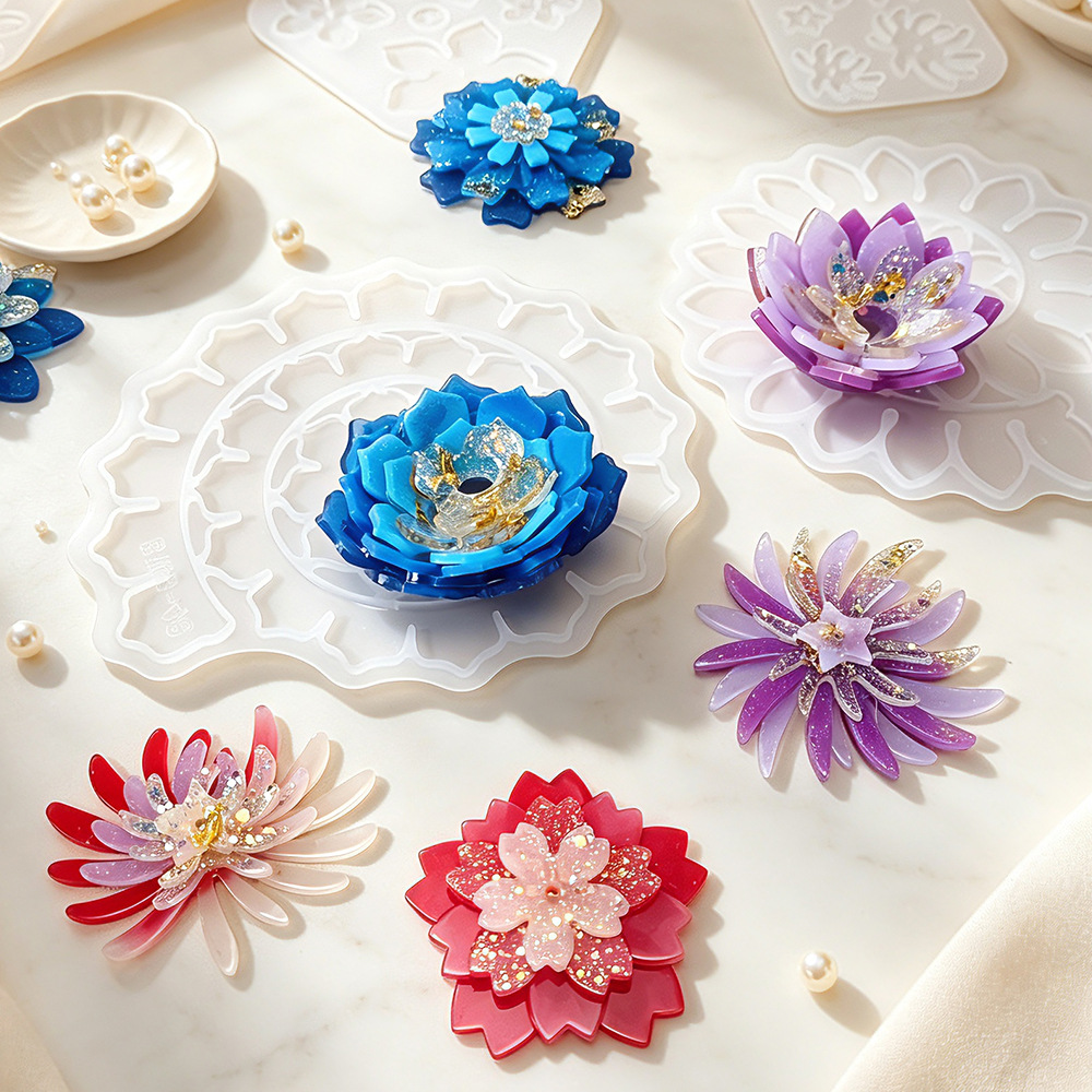 Çok Katmanlı Çiçek Silikon Kal - Resin Craft Ideas incelemesi ve fiyatı